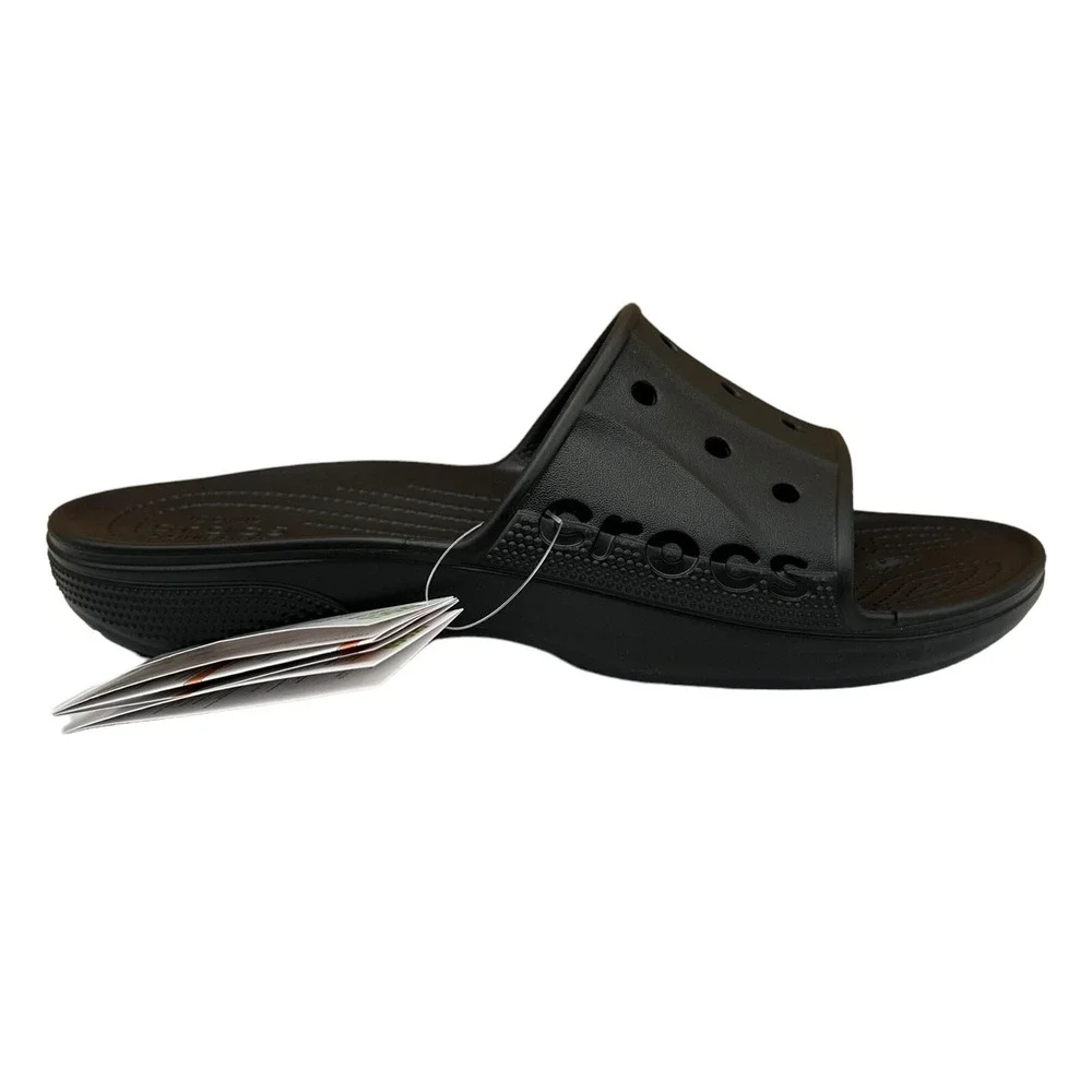 Crocs Baya II Mens Slide‎ Sandals Size 11 Black Lightweight Water Friendly